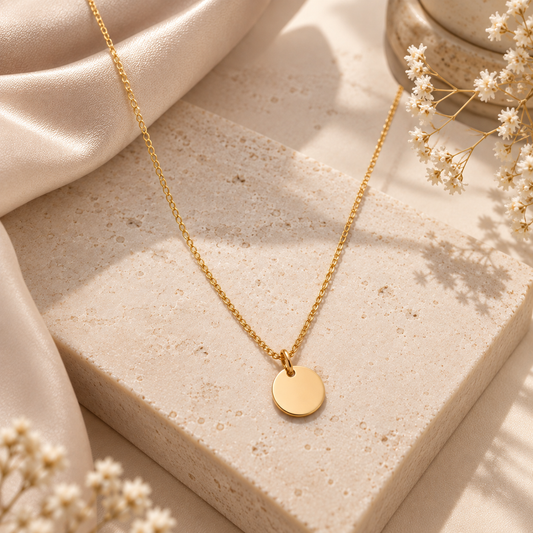 Gold Coin Pendant Necklace